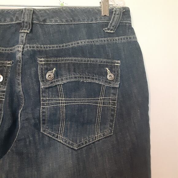 Tommy Hilfiger Jeans Womens 12 Blue 100% Cotton Denim Boot Cut Flap Pockets - Picture 6 of 9